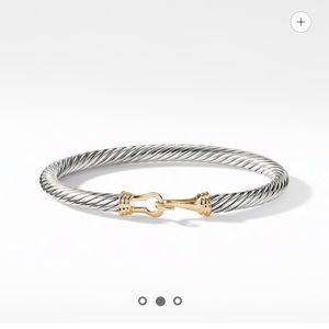 David Yurman Cable Buckle Bracelet w/ 14K gold 5mm